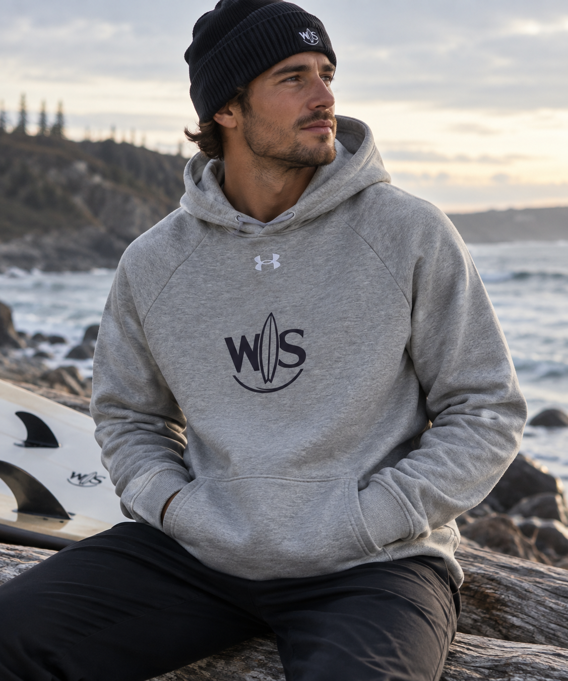WaveSurfing™ x Under Armour® Performance Hoodie – Premium Athletic Pullover
