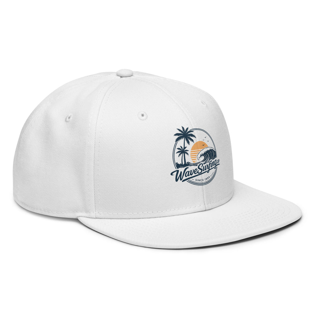 Coastal Snapback Hat WaveSurfing – vue [face/dos/côté]